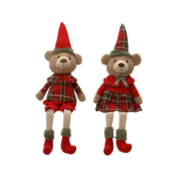ORSETTO SCOZZESE PELUCHE H.60 2 COLORI